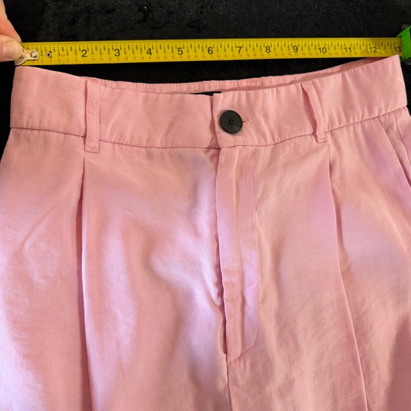 Zara Pink High Waist Wide Leg Trousers Size Small - Picture 3 of 8